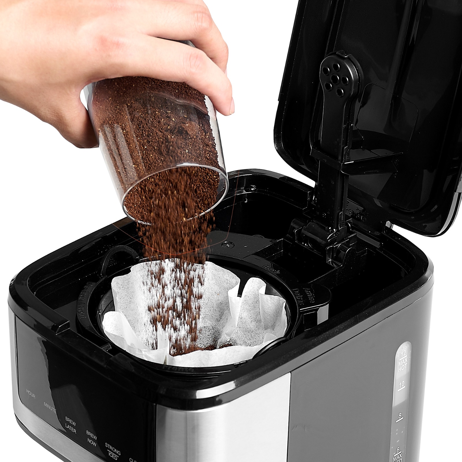 Programmable Coffee Maker, 12 Cup Programmable Drip Coffee Makers With Touch Screen, 4-Hour Keep Warm Coffee Makers Drips, 2 Brew Strengths Drip Coffee Machine For Home, 24-Hour Programmable_voghion.com